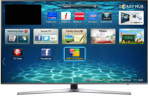 HbbTV Samsung Smart TV - widget