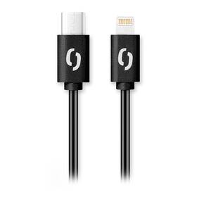 Kabel Aligator Power USB-C/Lightning, 30W, 3A, 1,5m černá barva
