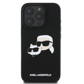 Kryt na mobil Karl Lagerfeld Double Heads na Apple Iphone 16 Pro, MagSafe černá barva
