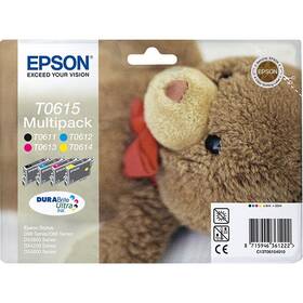 Inkoustová náplň Epson T0615, 4x 8 ml - CMYK (C13T06154010)