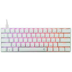 Klávesnice White Shark SHINOBI 2, US layout, Red Switch bílá barva
