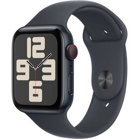 Apple Watch SE 2024 GPS + Cellular 40mm pouzdro z temně inkoustového hliníku - temně inkoustový sportovní řemínek - S/M