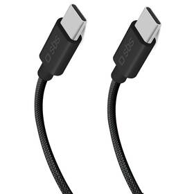 Kabel SBS USB-C/USB-C, PD, 100 W, 1,5 m černá barva
