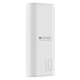 Powerbank Canyon PB-10007W, 10000 mAh, USB-C (CNE-CPB010W) bílá