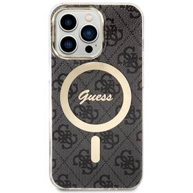 Kryt na mobil Guess 4G IML MagSafe na Apple iPhone 13 Pro (GUHMP13LH4STK) černý