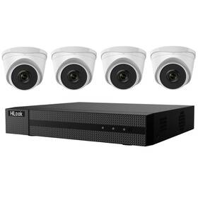 Kamerový systém HiLook IK-4142TH-MH/P(C),  4x kamery IPC-T221H 2.8mm, 1x NVR-104MH-D (301501558) černý/bílý