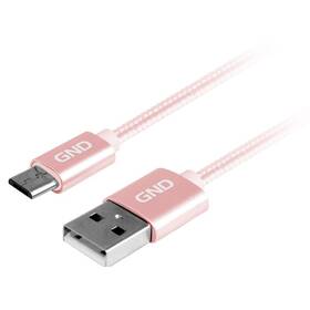GND USB / micro USB, 1m, opletený
