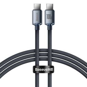 Kabel Baseus Crystal Shine Series USB-C/USB-C 100W 1,2m (CAJY000601) černý