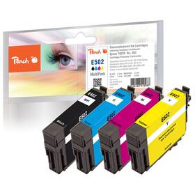 Inkoustová náplň Peach Epson 502, T02V6, MultiPack, 1x6,2 ml/3x5,2 ml - CMYK (320869)