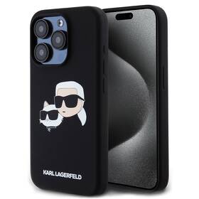 Karl Lagerfeld Double Heads, MagSafe na Apple iPhone 15 Pro Black