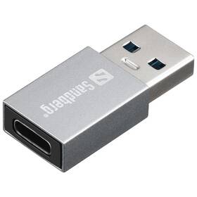 Redukce Sandberg USB-A/USB-C (136-46) stříbrná