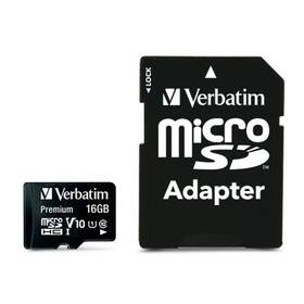 Verbatim Premium micro SDHC 16GB Class 10 (80R/10W) + adapter