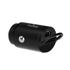 Adaptér do auta Puro Bullet USB-C, 20 W černá barva
