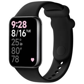 Řemínek FIXED Silicone Strap na Xiaomi Redmi Watch 5/4, Smart Band 9 Pro/8 Pro černá barva
