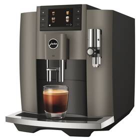 Espresso Jura E8 Dark Inox šedá barva
