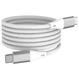 Kabel WG USB-C/USB-C, 3A, 60W, 1m bílá barva
