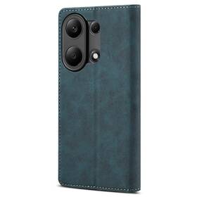 Pouzdro na mobil flipové Lenuo Leather na Xiaomi Redmi Note 13 Pro modrá barva
