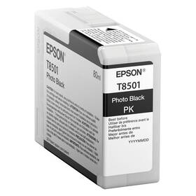 Inkoustová náplň Epson T8501, 80 ml - foto černá (C13T850100)