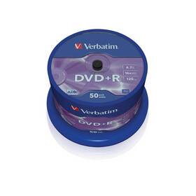 Verbatim DVD+R 4,7GB, 16x, 50cake