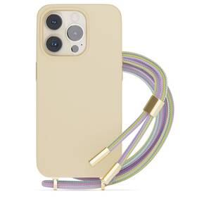 Kryt na mobil Epico Silicone Necklace na Apple iPhone 14 Pro Max (69510102300003) béžový