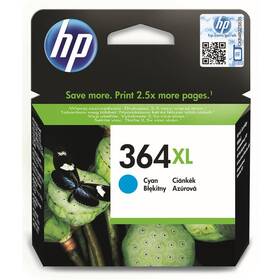 Inkoustová náplň HP 364XL, 750 stran (CB323EE) azurová