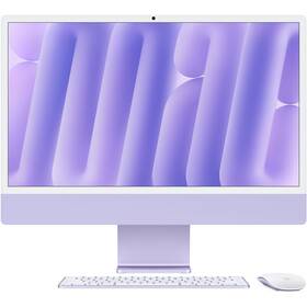 Počítač All In One Apple 24" CTO Sklo s nanotexturou M4 10× CPU 10× GPU, 32 GB, 1 TB - fialový CZ 
