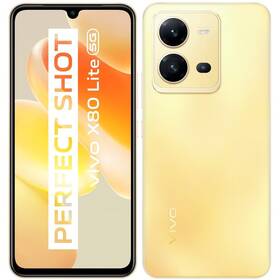 Mobilní telefon vivo X80 Lite 5G 8 GB / 256 GB (5662778) zlatý - rozbaleno - 24 měsíců záruka