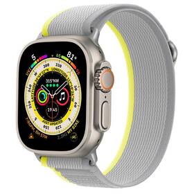 Řemínek CubeNest Trail Loop na Apple Watch 42/44/45/Ultra 49 mm (B02N9L01) šedý/žlutý - zánovní - 24 měsíců záruka