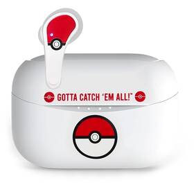 Sluchátka OTL Technologies Pokémon Pokéball TWS bílá barva
