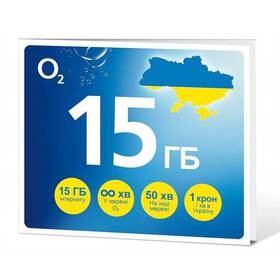 SIM karta O2 Go Ukrajina 15 GB 
