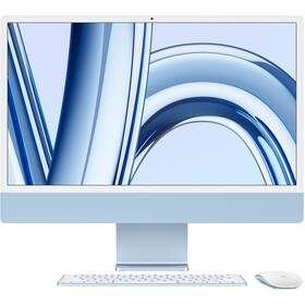 Počítač All In One Apple iMac 24" CTO M3 8-CPU 8-GPU, 16GB, 512GB - Blue CZ (APPI24CTO221)