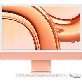 Počítač All In One Apple iMac 24" CTO M3 8-CPU 10-GPU, 16GB, 512GB - Orange CZ (APPI24CTO160)