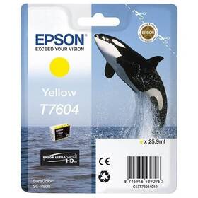 Inkoustová náplň Epson T7604, 25,9 ml (C13T76044010) žlutá