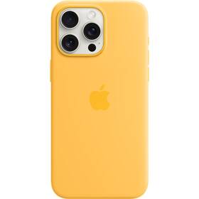 Kryt na mobil Apple iPhone 15 Pro Max Silicone Case s MagSafe - paprskově žlutý (MWNP3ZM/A)