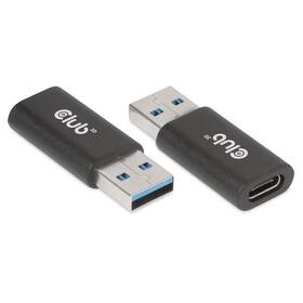 Redukce Club3D USB-A/USB-C 3.2 (M/F) černá barva
