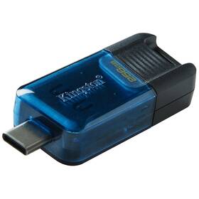 USB Flash Kingston DataTraveler 80 M 256GB, USB-C (DT80M/256GB) černý/modrý