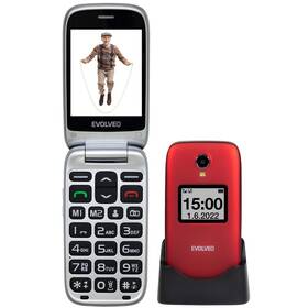 Mobilní telefon Evolveo EasyPhone FS (EP-771-FSR) červený