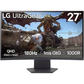 Monitor LG UltraGear 27GS60QC-B černá barva
