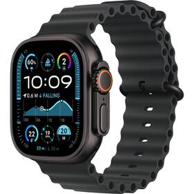 Apple Watch Ultra 2 GPS + Cellular 49mm pouzdro z černého titanu - černý oceánský řemínek