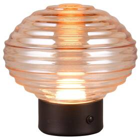 Stolní LED lampička Reality Earl (R57771113) hnědá