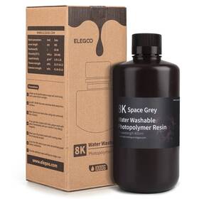 UV resin Elegoo Water Washable 8K 1kg - vesmírně šedá (RWW1SG)