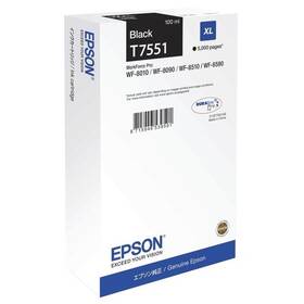 Inkoustová náplň Epson T7551 XL, 5000 stran (C13T755140) černá