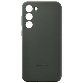 Kryt na mobil Samsung Silicone na Galaxy S23+ zelená barva
