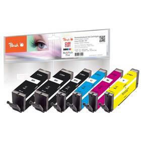 Inkoustová náplň Peach Canon PGI-580, CLI-581 MultiPack Plus, 2x11, 4x5,6 ml - CMYK (320448)