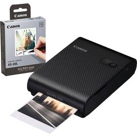 Fototiskárna Canon Selphy Square QX10 + papíry 20 ks černá - s kosmetickou vadou - 12 měsíců záruka