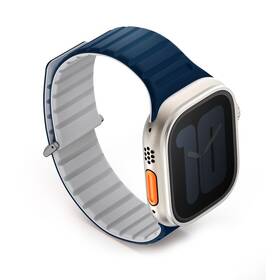 Řemínek Uniq Revix Evo Reversible Magnetic na Apple Watch 42/44/45/49mm (UNIQ-49MM-REVERBLUCHK) šedý/modrý