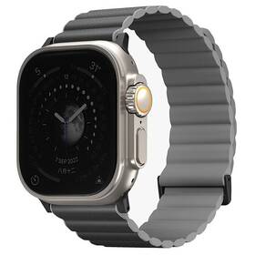 Řemínek Uniq Revix Premium Edition Reversible na Apple Watch 42/44/45/49mm (UNIQ-45MM-REVPCHRAGRY) šedý