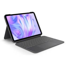 Pouzdro na tablet Logitech Combo Touch na Apple iPad Pro 11" (M4), US šedá barva
