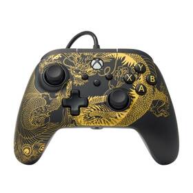 Gamepad PowerA Advantage Wired Controller pro Xbox Series X|S – Dragon & Phoenix černá barva
