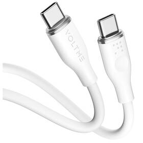 Kabel Voltme Powerlink Moss Series USB-C/USB-C, CTC 3A/60W 1m bílá barva
